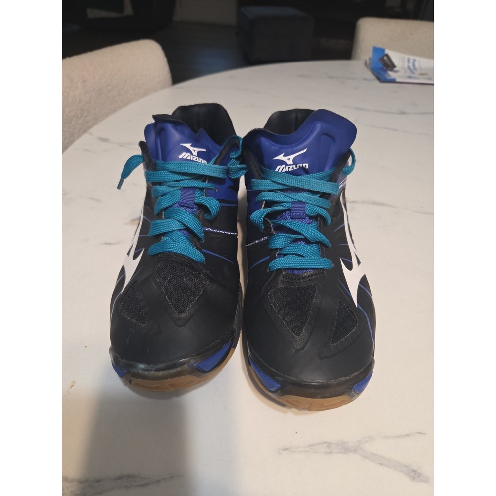 Mizuno Wave Lightning Volleyball Shoes Black Blue White Women's Size W9